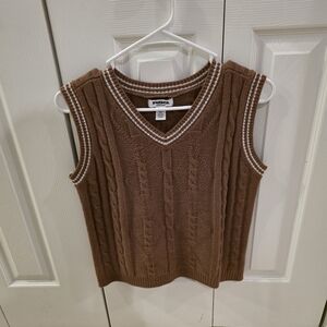 RSQ Women's Brown Cable Knit Vest